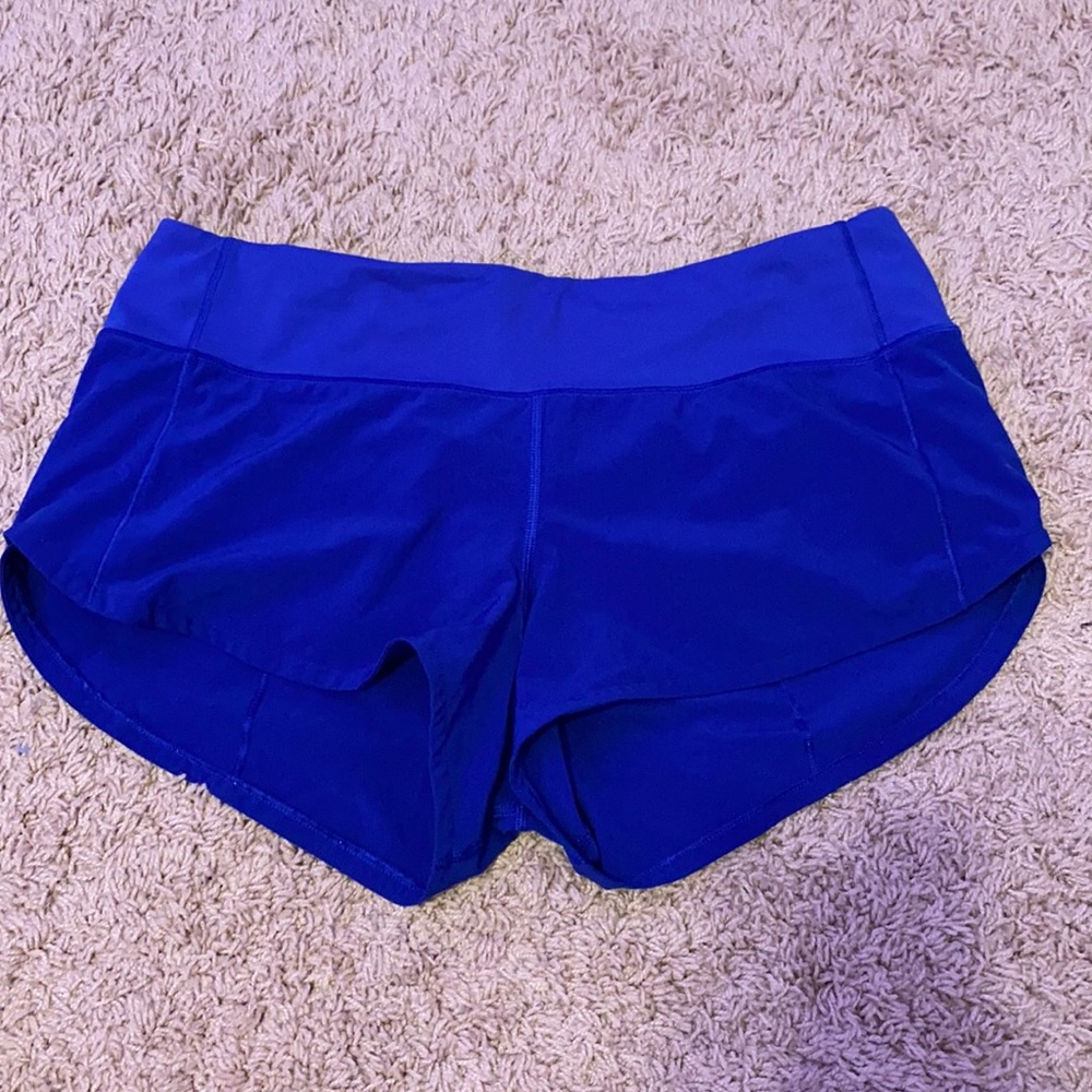 lululemon speed up shorts RARE
